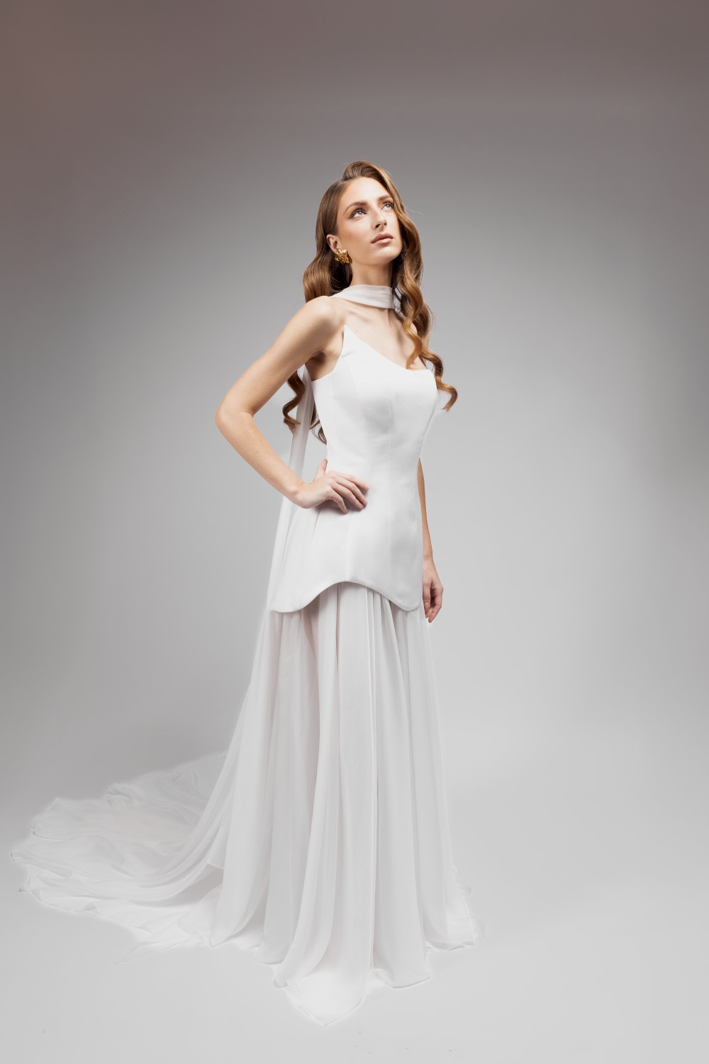 Modern Two-Piece Wedding Dress 2025